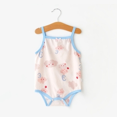 Jumsuit Body 2 Dây Hè Dễ Thương Cho Bé Gái