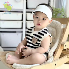 Bodysuit Sát Nách Họa Tiết Gấu Kẻ Cho Bé Sơ Sinh Mặc Mùa Hè Hàng Quảng Châu Cao Cấp 𝟑𝟏𝐁𝐃𝐒