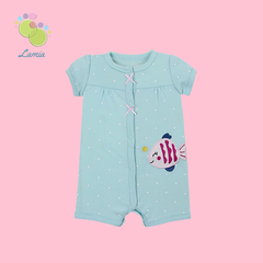 Romper xuất xịn cho bé gái từ sơ sinh đến 18 tháng cotton mỏng mát cho mùa hè
