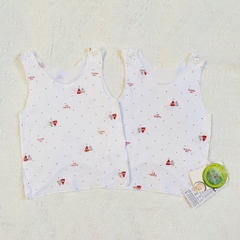 Set 2 áo gile hè mỏng mát cho bé sơ sinh dưới 5kg