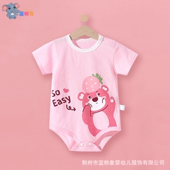 Bodysuit cộc tay cho bé trai bé gái sơ sinh mùa hè mỏng mát, họa tiết dễ thương 𝟏𝟗𝐁𝐃𝐒