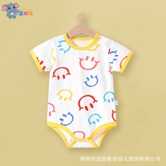 Bodysuit cộc tay cho bé trai bé gái sơ sinh mùa hè mỏng mát, họa tiết dễ thương 𝟏𝟗𝐁𝐃𝐒