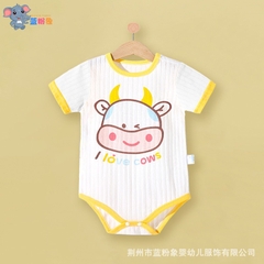 Bodysuit cộc tay cho bé trai bé gái sơ sinh mùa hè mỏng mát, họa tiết dễ thương 𝟏𝟗𝐁𝐃𝐒