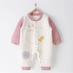Bộ Liền Thân dài tay nỉ bông cho bé trai và bé gái sơ sinh từ 3-13kg 𝟐𝟏𝐁𝐃𝐃