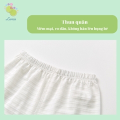 Bộ Đồ Hè Cộc Tay Cúc Giữa Cho Bé Trai Bé Gái Sơ Sinh 03BH