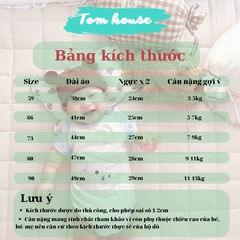 Bộ đồ sơ sinh mùa hè cho bé trai bé gái vải thông hơi thoáng mát 𝟎𝟓𝐁𝐃𝐒