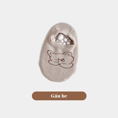 Tất vớ chống trượt hình gấu phong cách Hàn Quốc cho bé trai bé gái 𝟏𝟏𝐓𝐋