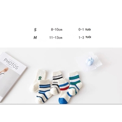 Tất vớ len cao cổ kiểu dáng thể thao cho bé sơ sinh - 3 tuổi 𝟎𝟔𝐓𝐂𝐂