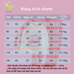 Bộ Đồ Thu Đông Dài Tay Họa Tiết Đáng Yêu Cho Bé Trai Bé Gái 𝟎𝟔𝐁𝐃𝐓