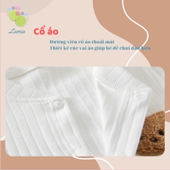 Sleepsuit cho bé bộ body dài tay liền thân cho bé trai gái sơ sinh hàng Quảng Châu cho bé 3-13kg 𝟎𝟐𝐁𝐃𝐃
