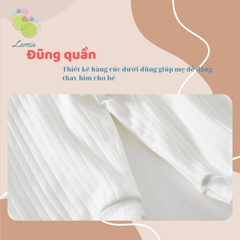 Sleepsuit cho bé bộ body dài tay liền thân cho bé trai gái sơ sinh hàng Quảng Châu cho bé 3-13kg 𝟎𝟐𝐁𝐃𝐃