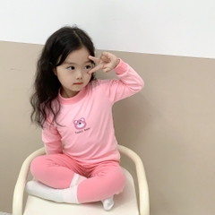 Bộ đồ dài tay cho bé trai bé gái mặc thu đông chất cotton nỉ co dãn ấm áp hàng Quảng Châu cao cấp 𝟎𝟖𝐁𝐃𝐓