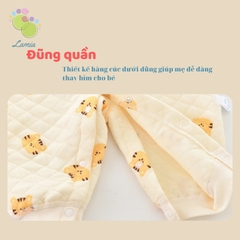 Body dài tay cho bé sơ sinh chất liệu nỉ bông ấm áp mặc mùa đông 𝟑𝟐𝐁𝐃𝐃