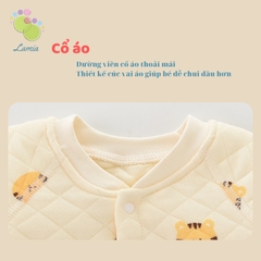 Body dài tay cho bé sơ sinh chất liệu nỉ bông ấm áp mặc mùa đông 𝟑𝟐𝐁𝐃𝐃