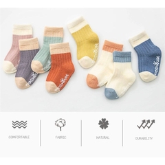 Tất cotton trơn mềm mịn cho bé 0-3 tuổi 𝟎𝟓𝐓𝐂𝐓