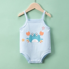 Bộ Bodysuit 2 dây cho bé gái mùa hè mỏng mát họa tiết đáng yêu 𝟎𝟑𝐁𝐃𝐒𝟐𝐃
