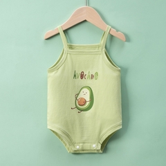 Bộ Bodysuit 2 dây cho bé gái mùa hè mỏng mát họa tiết đáng yêu 𝟎𝟑𝐁𝐃𝐒𝟐𝐃