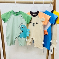 Bộ Áo Liền Quần Tay Ngắn Chất Liệu Cotton Thời Trang Mùa Hè Cho Bé Sơ Sinh 𝟏𝟕𝐁𝐃𝐃𝐔