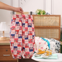 Quần Chống Muỗi Cho Bé Gái Chất Cotton Thông Hơi Mỏng Nhẹ Mặc 4 Mùa 04QD