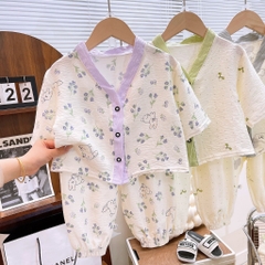 Bộ lửng dài tay cổ chữ V 𝟏𝟎𝐁𝐃𝐓