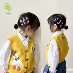 Gile len cúc giữa cho bé trai bé gái họa tiết chú vịt đáng yêu hàng Quảng Châu cao cấp