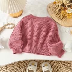Set váy babydoll hoa nhí kèm áo len hồng đính hoa hàng Quảng Châu cao cấp cho bé gái 𝐒𝐀𝐕𝐋𝟏