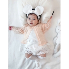 Áo len Cardigan bé gái dài tay mỏng nhẹ 1 lớp cho bé gái 𝐀𝐊𝐋𝟏