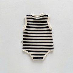 Bodysuit Sát Nách Họa Tiết Gấu Kẻ Cho Bé Sơ Sinh Mặc Mùa Hè Hàng Quảng Châu Cao Cấp 𝟑𝟏𝐁𝐃𝐒