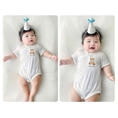 Bodysuit cộc tay mỏng mát họa tiết dễ thương cho bé sơ sinh mặc mùa hè hàng Quảng Châu cao cấp 𝟑𝟐𝐁𝐃𝐒