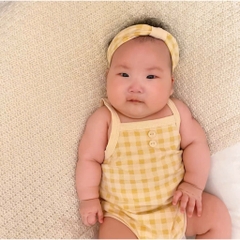 Bodysuit 2 dây chất cotton mỏng mát thấm hút mồ hôi cho bé sơ sinh mặc mùa hè 𝟏𝟐𝐁𝐃𝐒𝟐𝐃