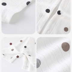 Body đùi cộc tay cúc giữa vải cotton thông hơi mềm mại thấm hút mồ hôi cho bé sơ sinh mặc mùa hè 𝟐𝟖𝐁𝐃𝐃𝐔
