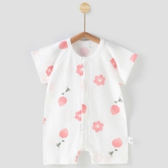 Body đùi cộc tay cúc giữa vải cotton thông hơi mềm mại thấm hút mồ hôi cho bé sơ sinh mặc mùa hè 𝟐𝟖𝐁𝐃𝐃𝐔