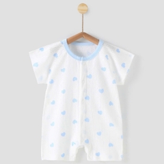 Body đùi cộc tay cúc giữa vải cotton thông hơi mềm mại thấm hút mồ hôi cho bé sơ sinh mặc mùa hè 𝟐𝟖𝐁𝐃𝐃𝐔