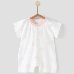 Body đùi cộc tay cúc giữa vải cotton thông hơi mềm mại thấm hút mồ hôi cho bé sơ sinh mặc mùa hè 𝟐𝟖𝐁𝐃𝐃𝐔