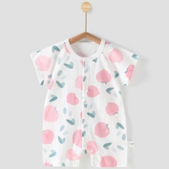 Body đùi cộc tay cúc giữa vải cotton thông hơi mềm mại thấm hút mồ hôi cho bé sơ sinh mặc mùa hè 𝟐𝟖𝐁𝐃𝐃𝐔