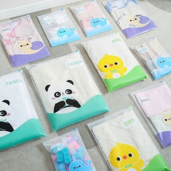 Túi zip đựng quần áo, đồ dùng cá nhân cho bé khi đi du lịch chống bụi, chống nước họa tiết hoạt hình dễ thương