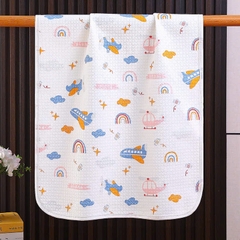 Tấm lót thay bỉm, thảm chống thấm cao cấp mềm mại thoáng khi cho bé họa tiết đáng yêu cho bé kích thước 50x70cm 𝟎𝟐𝐓𝐋𝐂𝐓