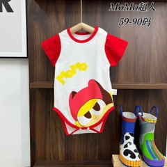 Bodysuits Cộc Tay Mùa Hè Cotton Thoáng Mát Mùa Hè Cho Bé Trai, Bé Gái 01BDS