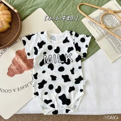 Bodysuits Cộc Tay Mùa Hè Cotton Thoáng Mát Mùa Hè Cho Bé Trai, Bé Gái 01BDS
