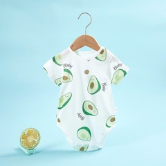 Bodysuits Cộc Tay Mùa Hè Cotton Thoáng Mát Mùa Hè Cho Bé Trai, Bé Gái 01BDS