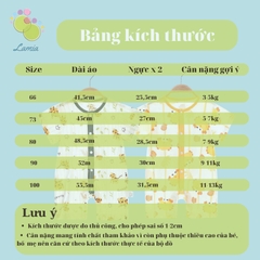 Body đùi cộc tay vải thông hơi mỏng mát họa tiết dễ thương cho bé trai bé gái sơ sinh 𝟒𝟎𝐁𝐃𝐃𝐔