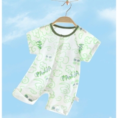Body đùi cộc tay cotton mèm mịn phối lưới mỏng mát cho bé sơ sinh mặc mùa hè 𝟒𝟏𝐁𝐃𝐃𝐔