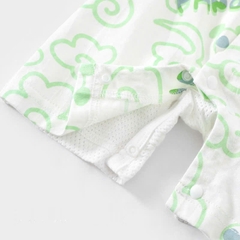 Body đùi cộc tay cotton mèm mịn phối lưới mỏng mát cho bé sơ sinh mặc mùa hè 𝟒𝟏𝐁𝐃𝐃𝐔