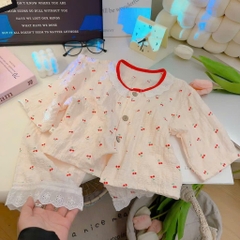Bộ dài tay mỏng đáng yêu cho bé gái mặc hè thu phong cách Hàn Quốc 𝟎𝟐𝐁𝐃𝐓