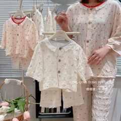 Bộ dài tay mỏng đáng yêu cho bé gái mặc hè thu phong cách Hàn Quốc 𝟎𝟐𝐁𝐃𝐓