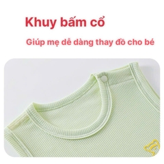Body đùi sát nách chất cotton mỏng mát co dãn cho bé sơ sinh 𝟔𝟎𝐁𝐃𝐃𝐔