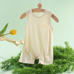 Body đùi sát nách chất cotton mỏng mát co dãn cho bé sơ sinh 𝟔𝟎𝐁𝐃𝐃𝐔