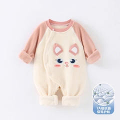 Body nỉ bông dài tay mùa đông họa tiết dễ thương cho bé trai bé gái sơ sinh 𝟒𝟑𝐁𝐃𝐃