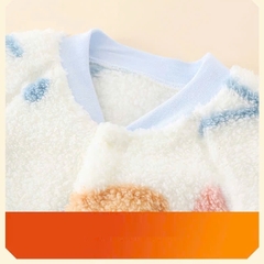Bộ đồ liền thân Lamia body nỉ lông dài tay cho bé trai bé gái sơ sinh 𝟒𝟔𝐁𝐃𝐃