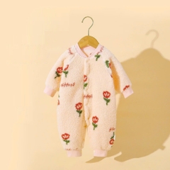 Bộ đồ liền thân Lamia body nỉ lông dài tay cho bé trai bé gái sơ sinh 𝟒𝟔𝐁𝐃𝐃